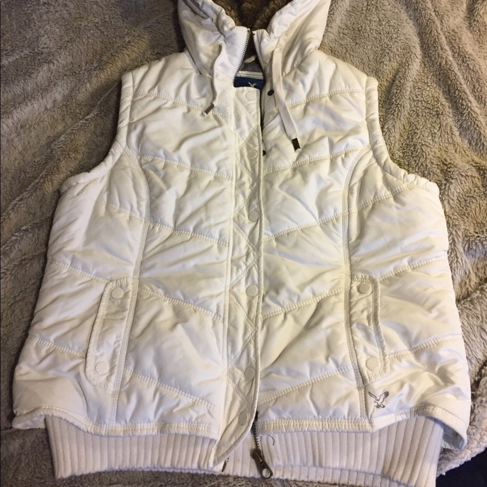 American Eagle hooded vest XL